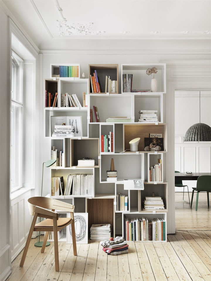 Stacked Storage System - Muuto - Shelving - Medium w/ Door - Midnight Blue - HORNE
