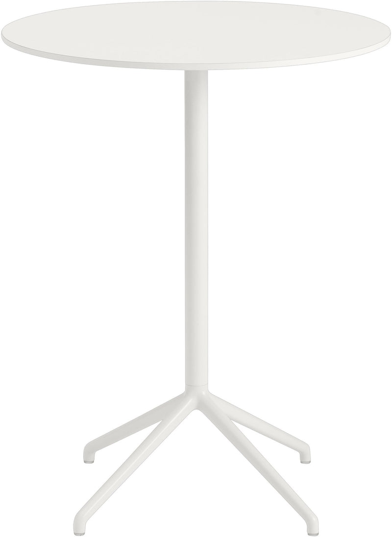 Still Round Cafe Table - Medium - Muuto - Table + Task - Black Top & Black Base - HORNE