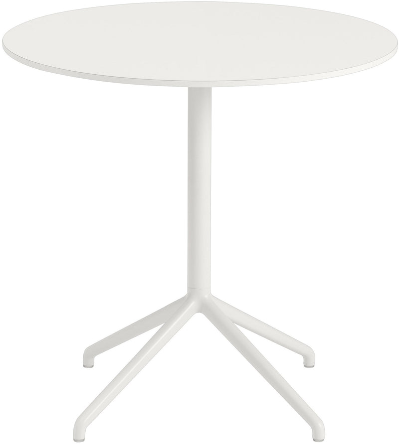 Still Round Cafe Table - Small - Muuto - Table + Task - Black Top & Black Base - HORNE