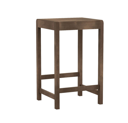 Stool 01 - Frama - Stools + Benches + Ottomans - Short - 25.6" - Dark Wood - HORNE