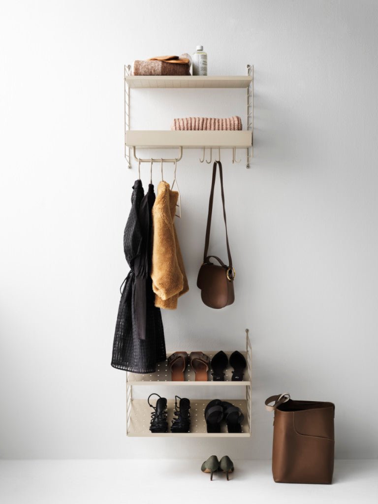 String Hallway Shelving - Unit D - String Furniture - Shelving - White - HORNE