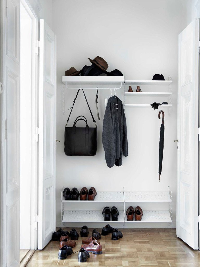 String Hallway Shelving - Unit J - String Furniture - Shelving - White - HORNE