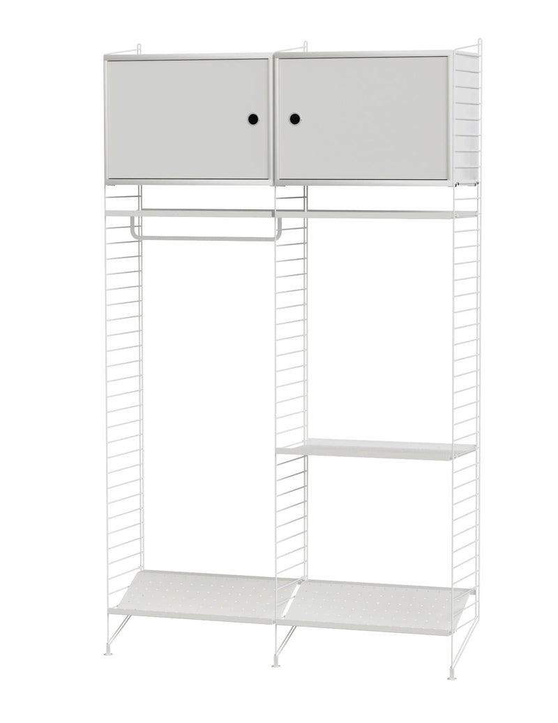 String Hallway Shelving - Unit T - String Furniture - Shelving - White - HORNE
