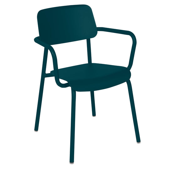 Studie Armchair - Set of 2 - Fermob - Outdoor Furniture - Acapulco Blue - HORNE