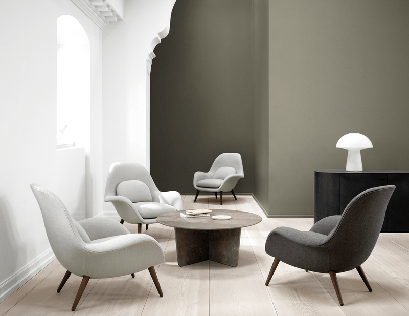 Swoon Lounge - Smoked Oak - Fredericia - Chairs - Maple 222 - HORNE