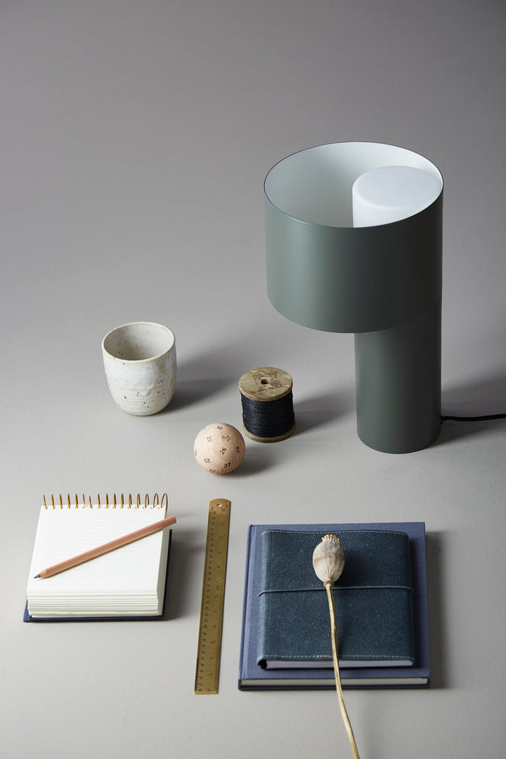 Tangent Table Lamp - Woud - Table + Task - Forest Green - HORNE