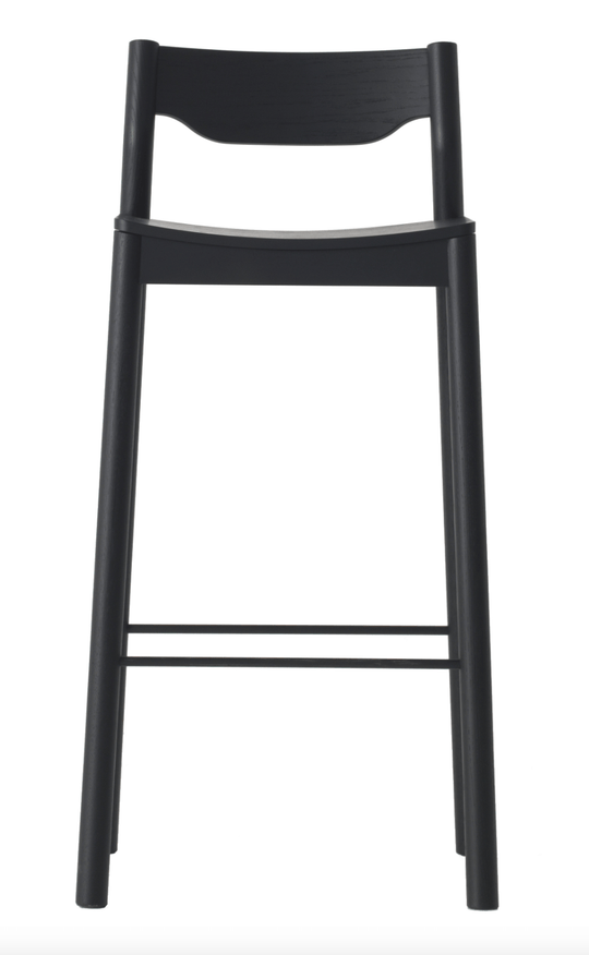 Tangerine Stool - Resident - Stools + Benches + Ottomans - With Back - Black - HORNE