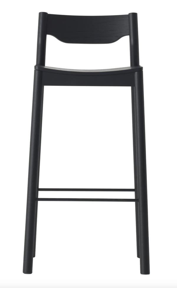 Tangerine Stool - Resident - Stools + Benches + Ottomans - With Back - Black - HORNE