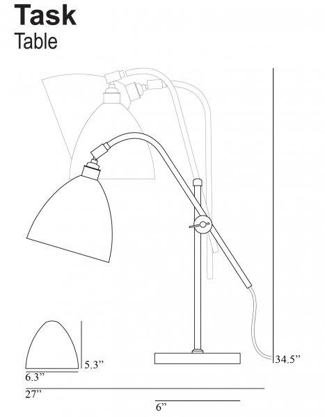Task Table Lamp - PolishedOriginal BTC