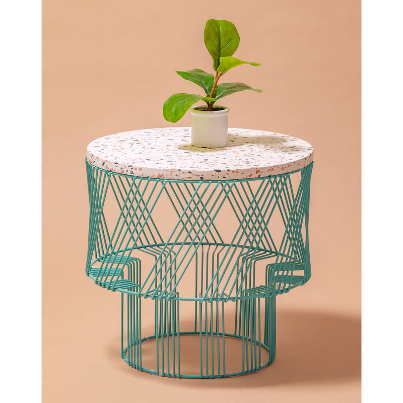Terrazzo Side Table - Bend Goods - Tables - White - HORNE