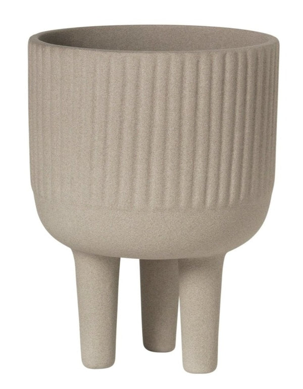 The Bowl Flowerpot - Kristina Dam - Outdoor Accessories - Small - Sand - HORNE