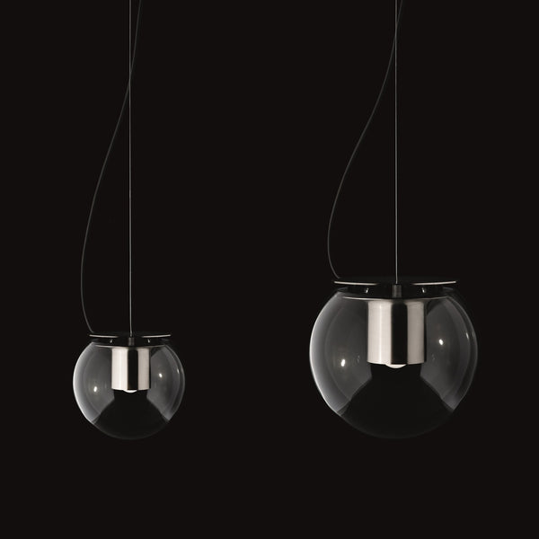 The Globe Pendant - Oluce - Pendants - Small - Nickel - HORNE