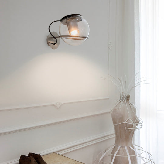 The Globe Wall Lamp - Oluce - Wall Sconces - Nickel - HORNE