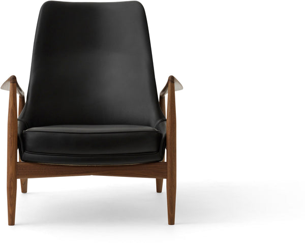 The Seal Lounge Chair - High Back - Audo Copenhagen - Chairs - Natural Oak - Dakar Leather - 0329 Brown - HORNE