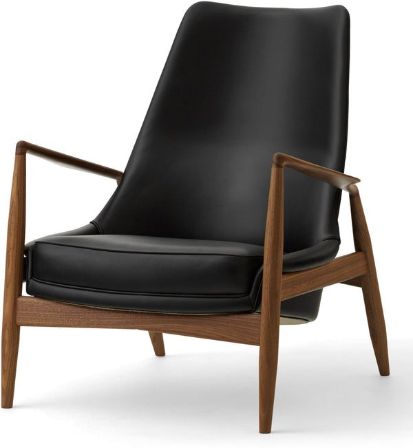 The Seal Lounge Chair - High Back - Audo Copenhagen - Chairs - Natural Oak - Dakar Leather - 0329 Brown - HORNE