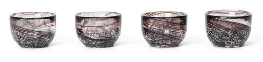 Tinta Egg Cups - Set of 4 - Ferm Living - Serveware - Deep Brown - HORNE