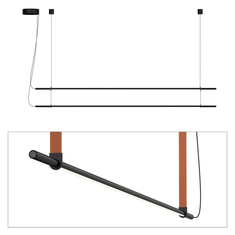 T.O. Pendant 2 Stack - Pablo Designs - Pendants - Matte Black - Graphite - HORNE