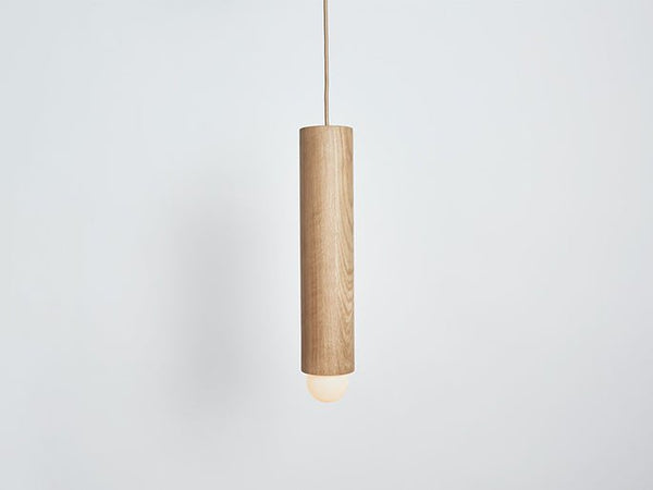 Tower Pendant I - Workstead - Pendants - Natural Oak - Hewn Brass - Cord - HORNE
