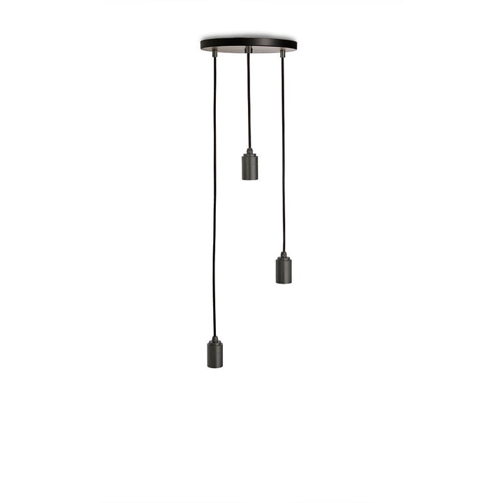 Triple Pendant - Tala - Black - Graphite - No Bulb - HORNE