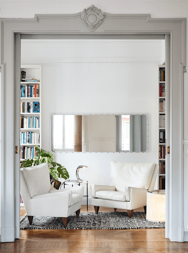 TS Side Table Round - Polished Steel - Gubi - Tables + Desks - Black Marquina Marble - HORNE