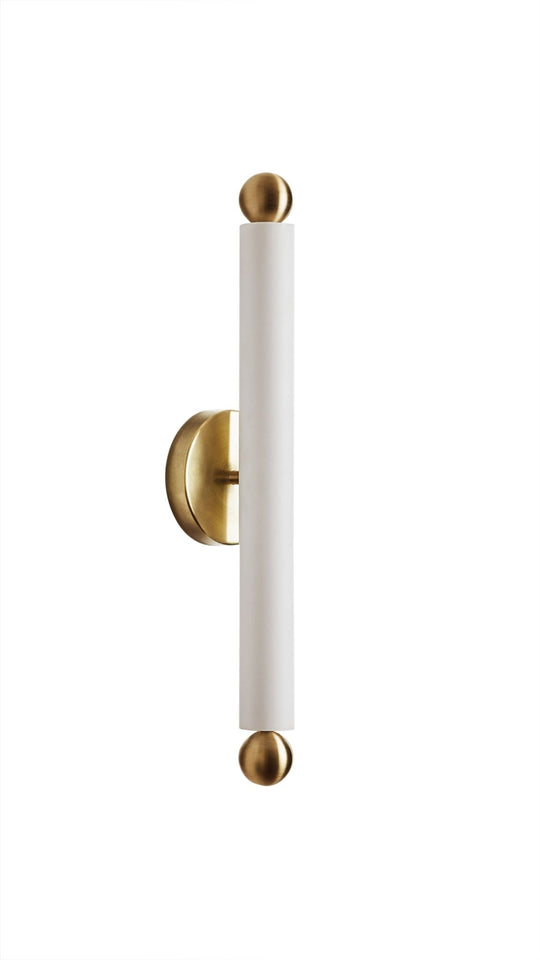 Tube Sconce/Flush Mount - Workstead - Wall Sconces - Hewn Brass - HORNE