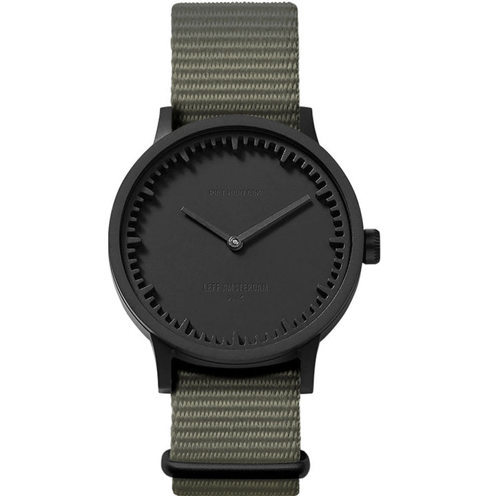 Tube Watch T32 - Leff Amsterdam - Clocks + Watches - Black Face - Grey Nato Strap - HORNE