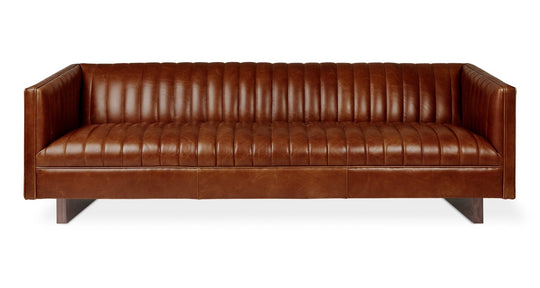 Wallace Sofa - Gus* Modern - Sofas - Saddle Brown Leather - HORNE