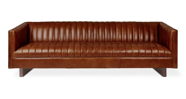 Wallace Sofa - Gus* Modern - Sofas - Saddle Brown Leather - HORNE