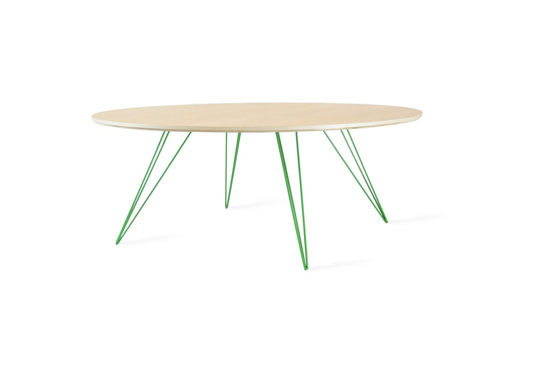 Williams Coffee Table - Large Circle - Tronk - Tables + Desks - Maple - Blood Red - HORNE