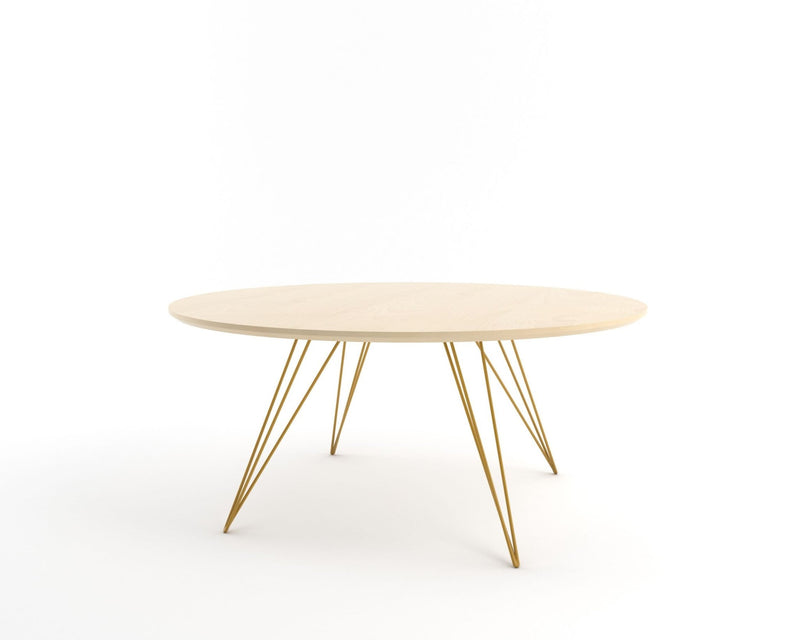 Williams Coffee Table - Large Circle - Tronk - Tables + Desks - Maple - Blood Red - HORNE