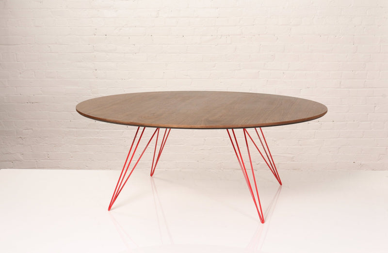 Williams Coffee Table - Large Oval - Tronk - Tables + Desks - Maple - Blood Red - HORNE