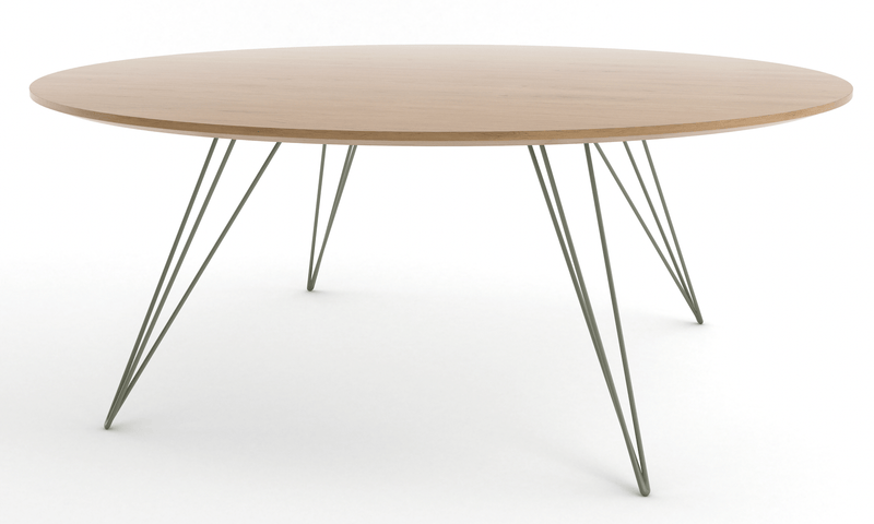 Williams Coffee Table - Large Oval - Tronk - Tables + Desks - Maple - Blood Red - HORNE