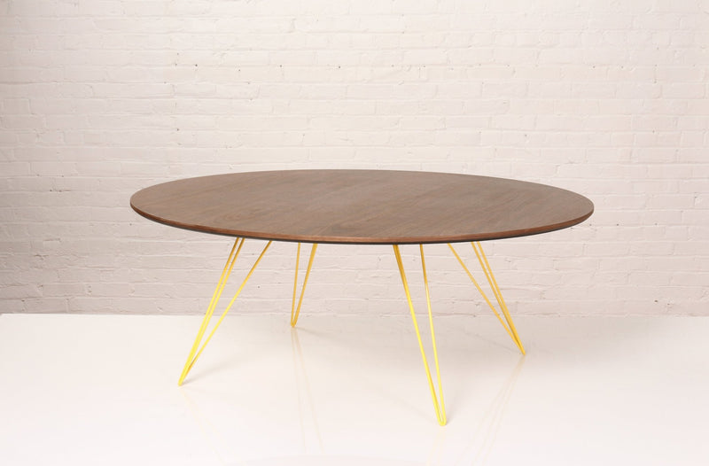 Williams Coffee Table - Large Oval - Tronk - Tables + Desks - Maple - Blood Red - HORNE
