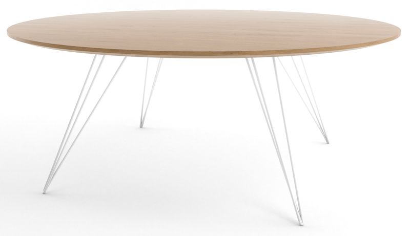 Williams Coffee Table - Large Oval - Tronk - Tables + Desks - Maple - Blood Red - HORNE