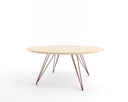 Williams Coffee Table - Large Oval - Tronk - Tables + Desks - Maple - Blood Red - HORNE
