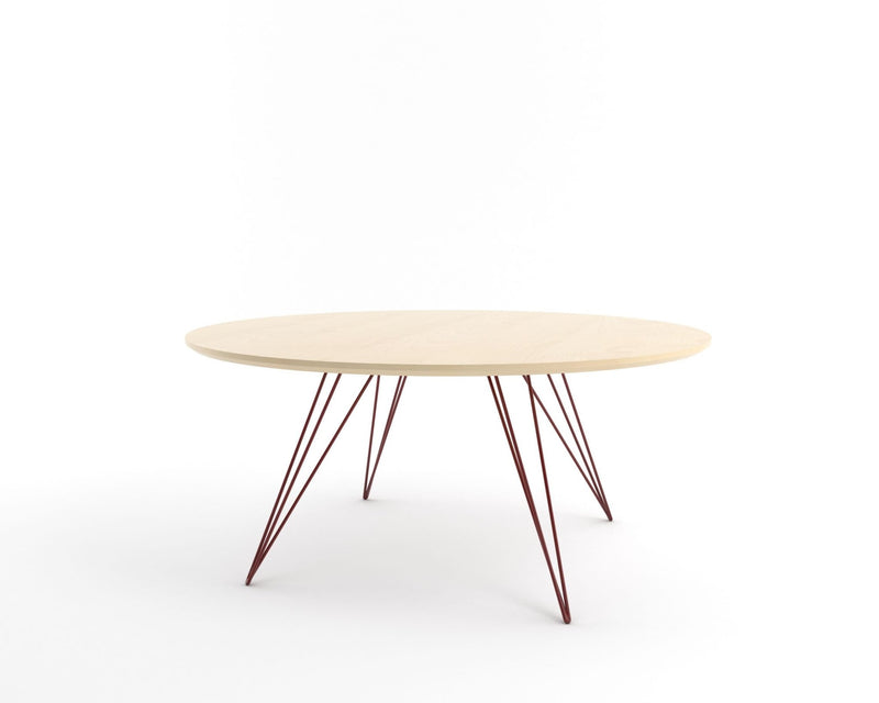 Williams Coffee Table - Large Oval - Tronk - Tables + Desks - Maple - Blood Red - HORNE