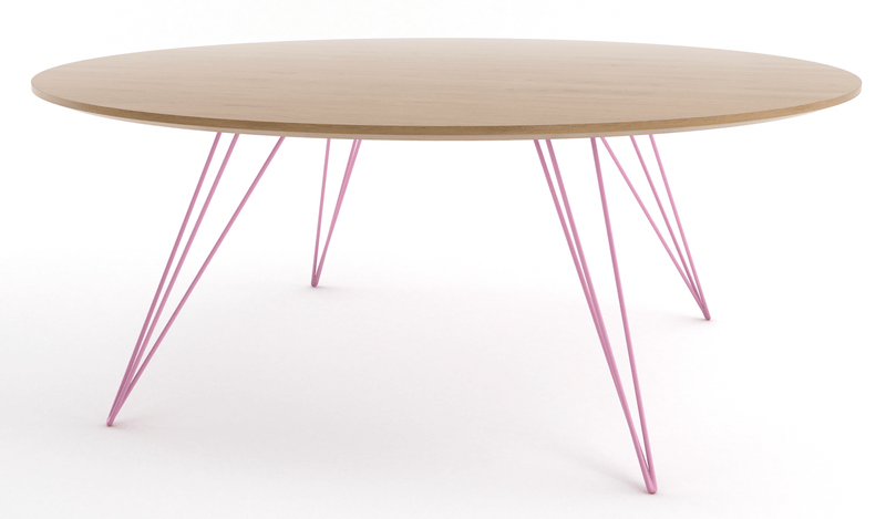 Williams Coffee Table - Small Circle - Tronk - Tables + Desks - Walnut - Brassy Gold - HORNE