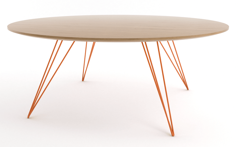 Williams Coffee Table - Small Circle - Tronk - Tables + Desks - Walnut - Brassy Gold - HORNE