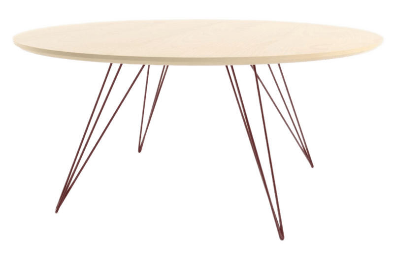 Williams Coffee Table - Small Circle - Tronk - Tables + Desks - Walnut - Brassy Gold - HORNE