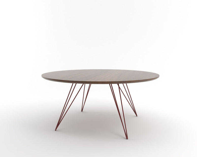 Williams Coffee Table - Small Oval - Tronk - Tables + Desks - Maple - Blood Red - HORNE