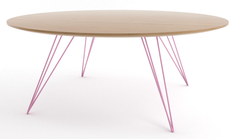 Williams Coffee Table - Small Oval - Tronk - Tables + Desks - Maple - Blood Red - HORNE