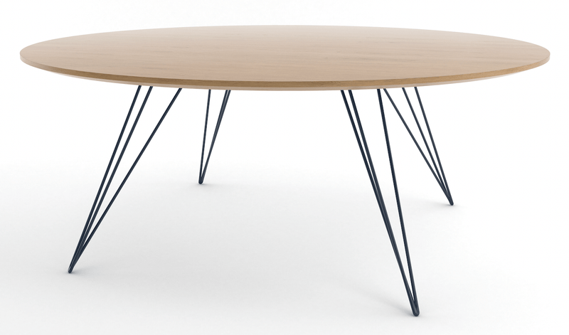 Williams Coffee Table - Small Oval - Tronk - Tables + Desks - Maple - Blood Red - HORNE