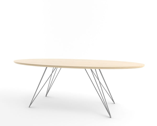 Williams Coffee Table - Thin Oval - Tronk - Tables + Desks - Maple - Gray - HORNE