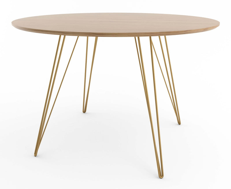 Williams Dining Table - Large Circle - Tronk - Tables + Desks - Maple - Blood Red - HORNE