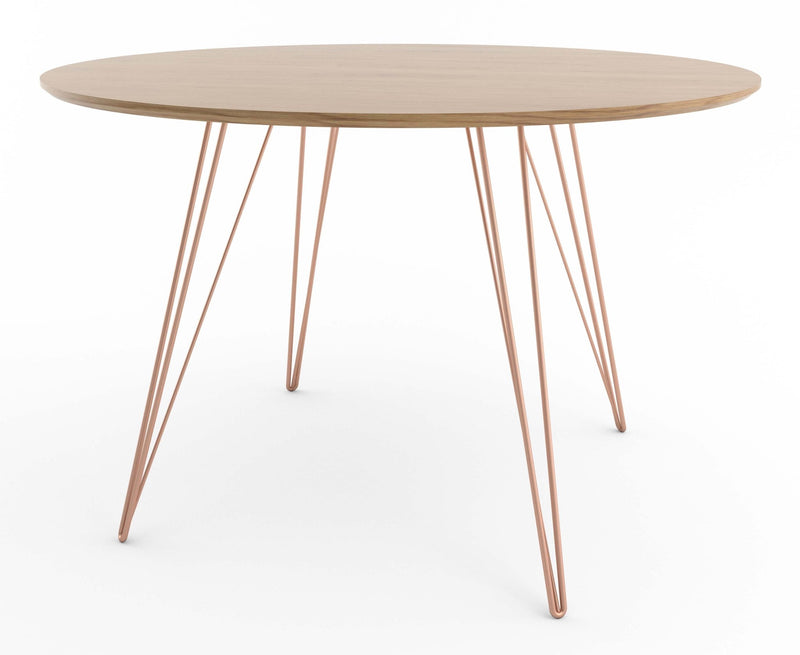 Williams Dining Table - Large Circle - Tronk - Tables + Desks - Maple - Blood Red - HORNE