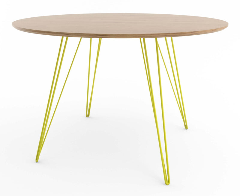 Williams Dining Table - Large Circle - Tronk - Tables + Desks - Maple - Blood Red - HORNE