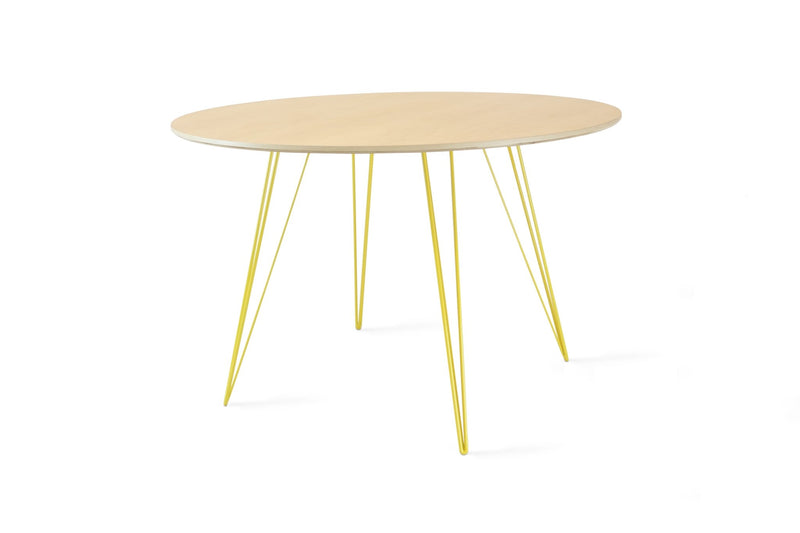 Williams Dining Table - Large Circle - Tronk - Tables + Desks - Maple - Blood Red - HORNE