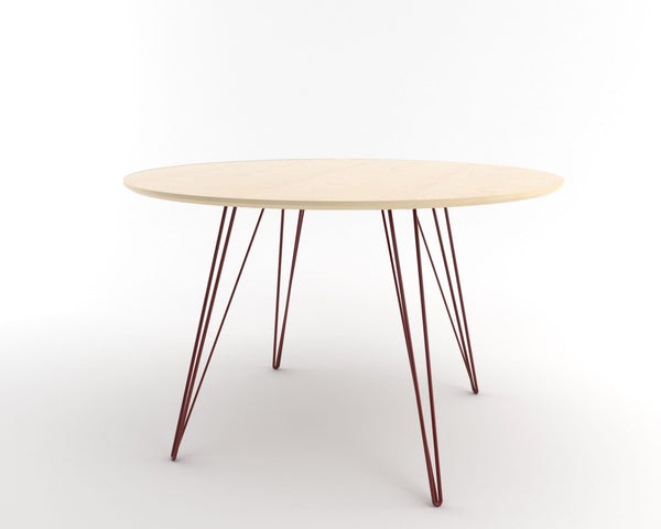 Williams Dining Table - Large Oval - Tronk - Tables + Desks - Maple - Blood Red - HORNE