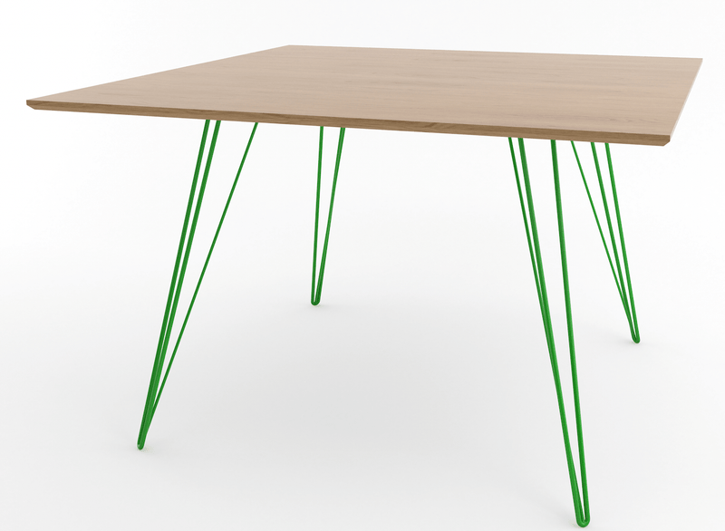 Williams Dining Table - Large Square - Tronk - Tables + Desks - Maple - Blood Red - HORNE