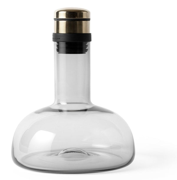 Wine Breather Carafe Original - Audo Copenhagen - Barware - Smoke / Brass - HORNE